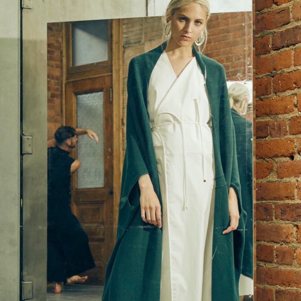 Rosetta Getty White Wrap Dress